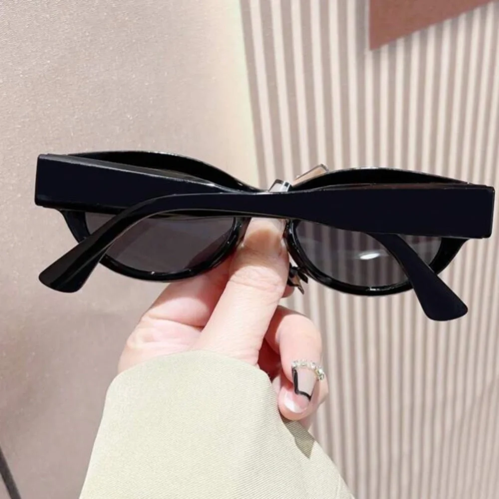 Luxe leopard print trendy cat eye oval sunglasses
